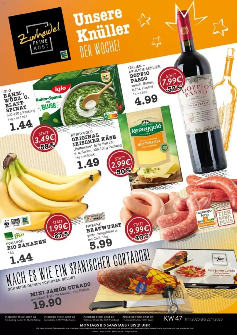 Edeka Zurheide Prospekt (ab 17.11.2025) zum Blättern - Seite 1