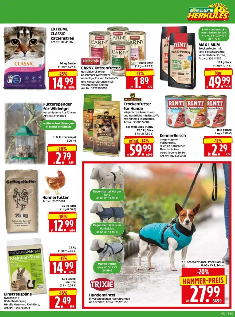 Herkules Baumarkt Prospekt (ab 17.11.2025) zum Blättern - Seite 15