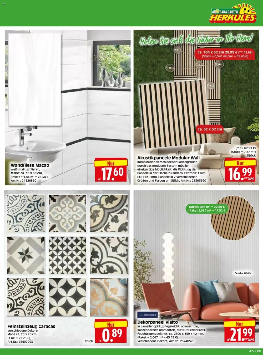 Herkules Baumarkt Prospekt (ab 17.11.2025) zum Blättern - Seite 9
