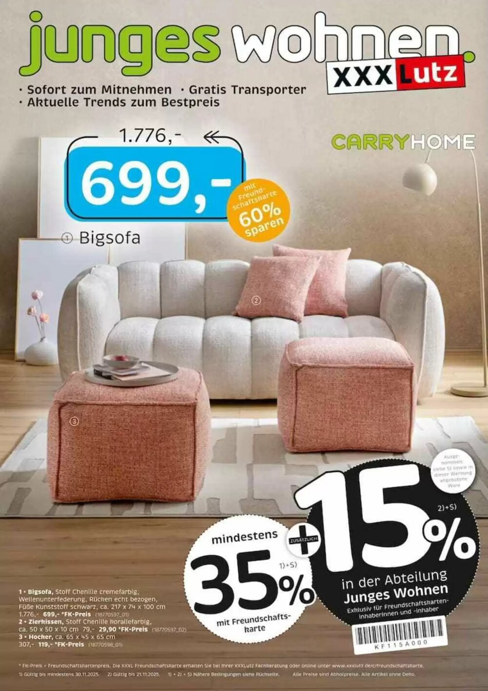 XXXLutz Prospekt (ab 17.11.2025) zum Blättern - Seite 1