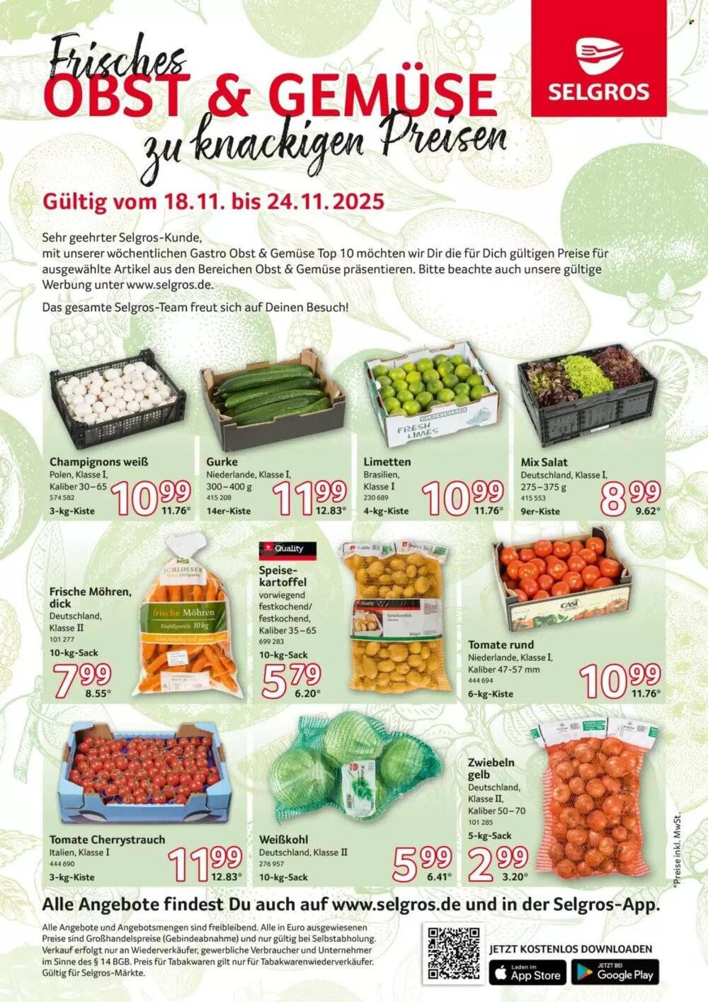 Selgros Prospekt (ab 18.11.2025) zum Blättern - Seite 1