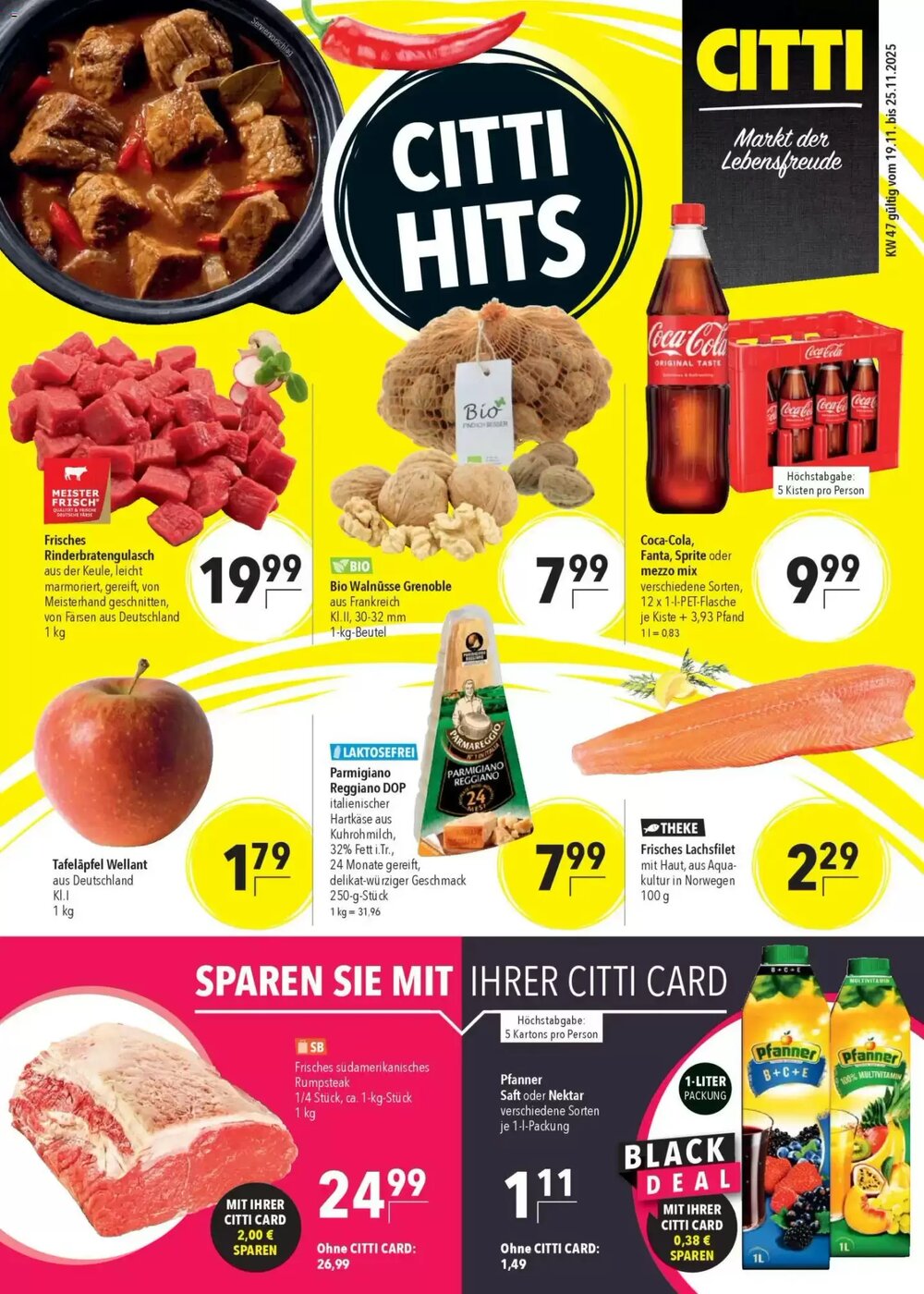 CITTI Markt Prospekt (ab 19.11.2025) zum Blättern - Seite 1