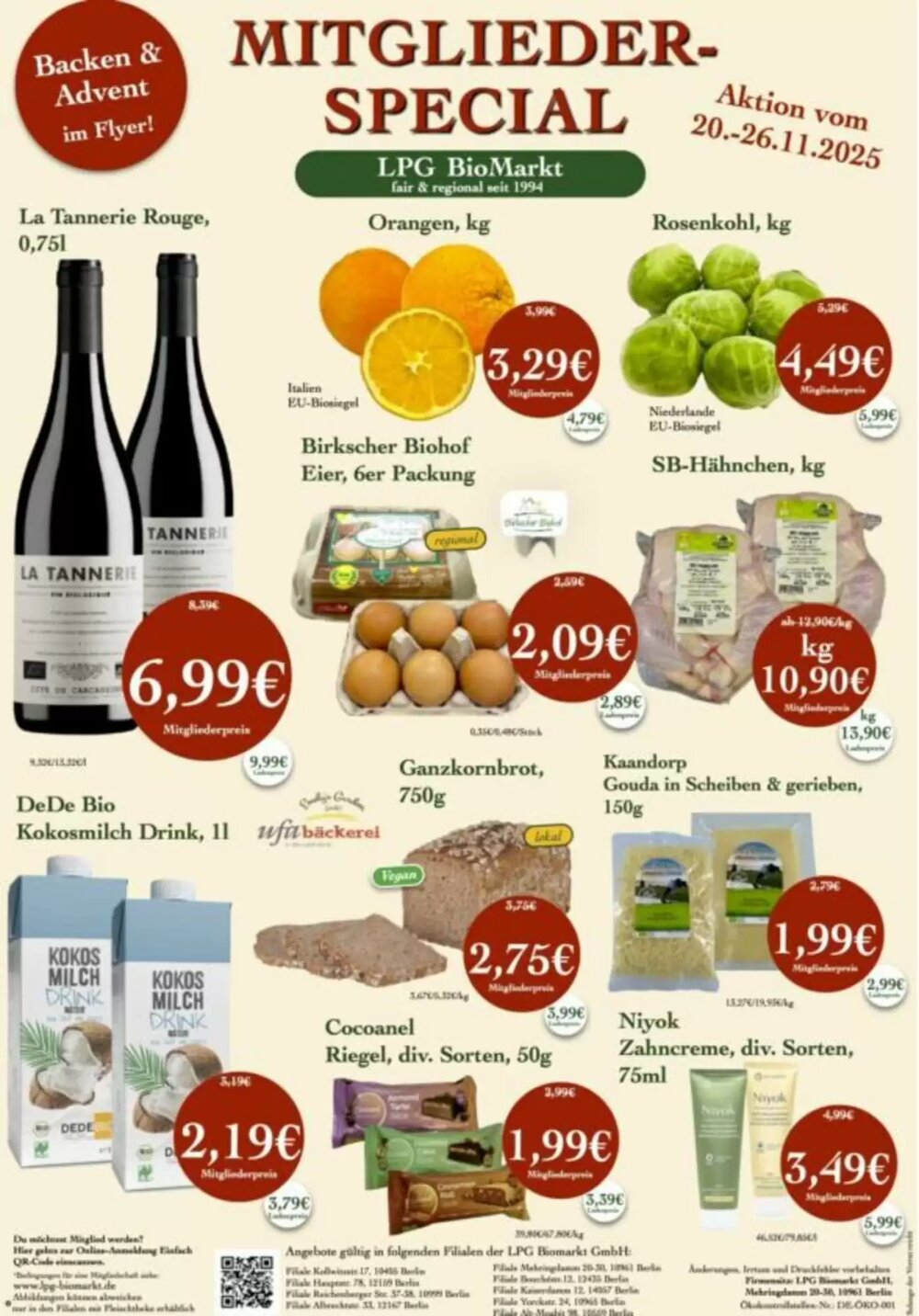 LPG Biomarkt Prospekt (ab 20.11.2025) zum Blättern - Seite 1