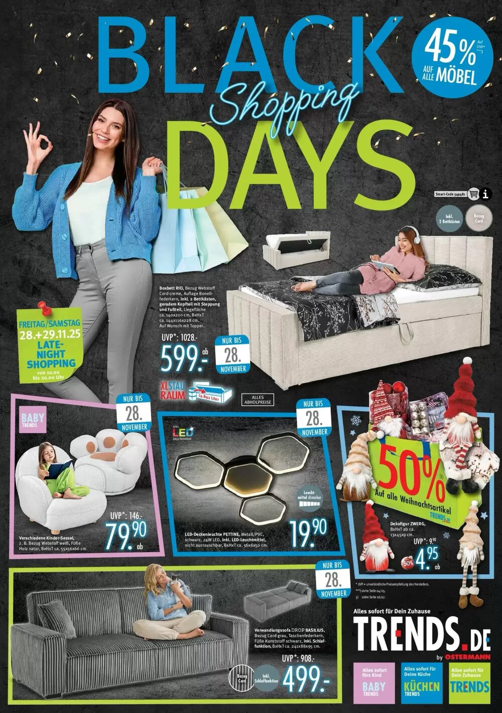 Trends Möbel Prospekt (ab 21.11.2025) zum Blättern - Seite 1