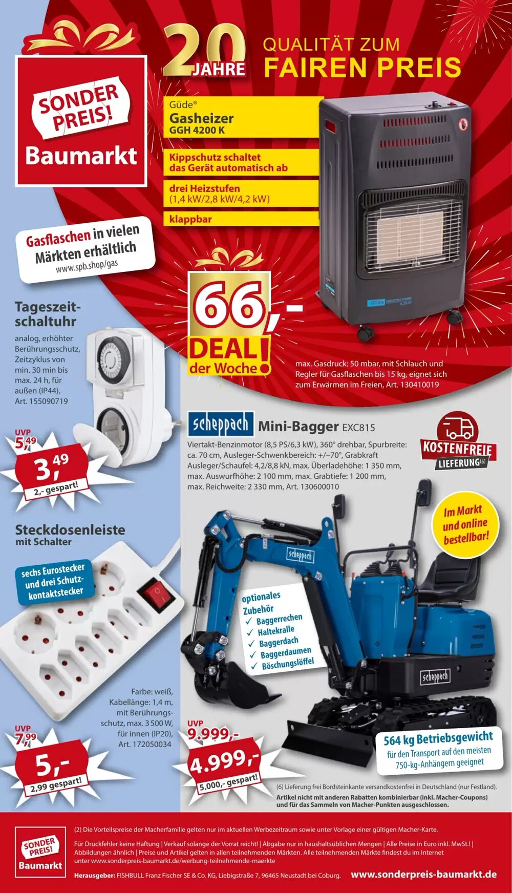 Sonderpreis Baumarkt Prospekt (ab 22.11.2025) zum Blättern - Seite 20