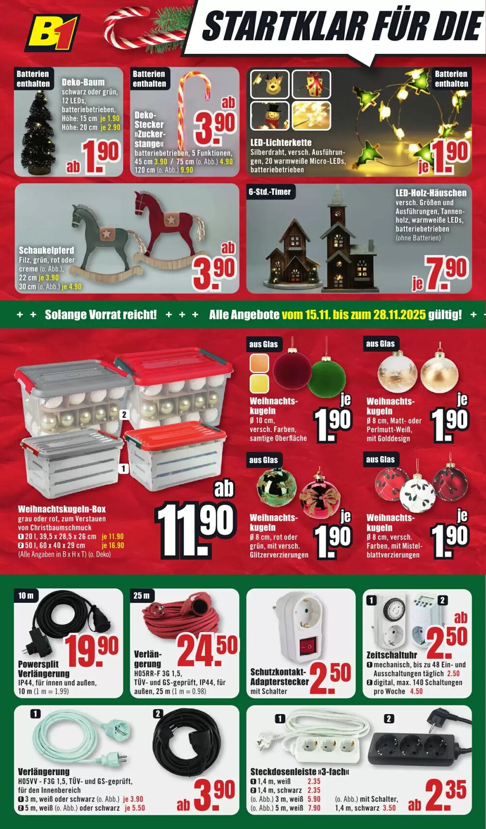 B1 Discount Baumarkt Prospekt (ab 22.11.2025) zum Blättern - Seite 10