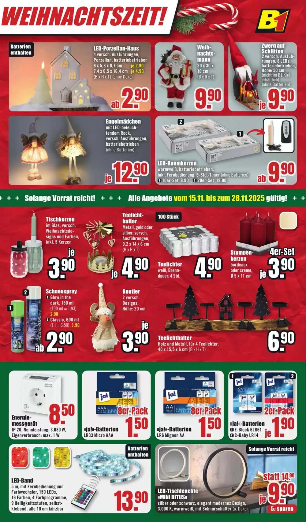 B1 Discount Baumarkt Prospekt (ab 22.11.2025) zum Blättern - Seite 11