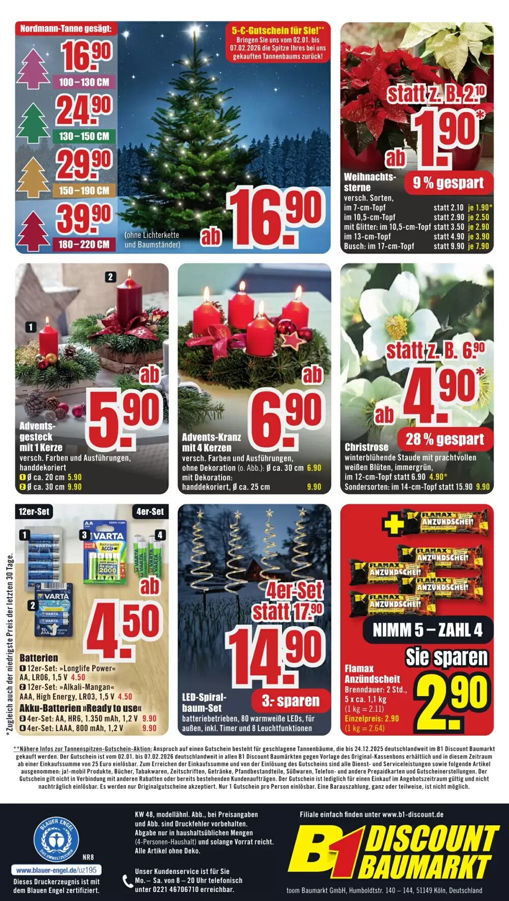 B1 Discount Baumarkt Prospekt (ab 22.11.2025) zum Blättern - Seite 8