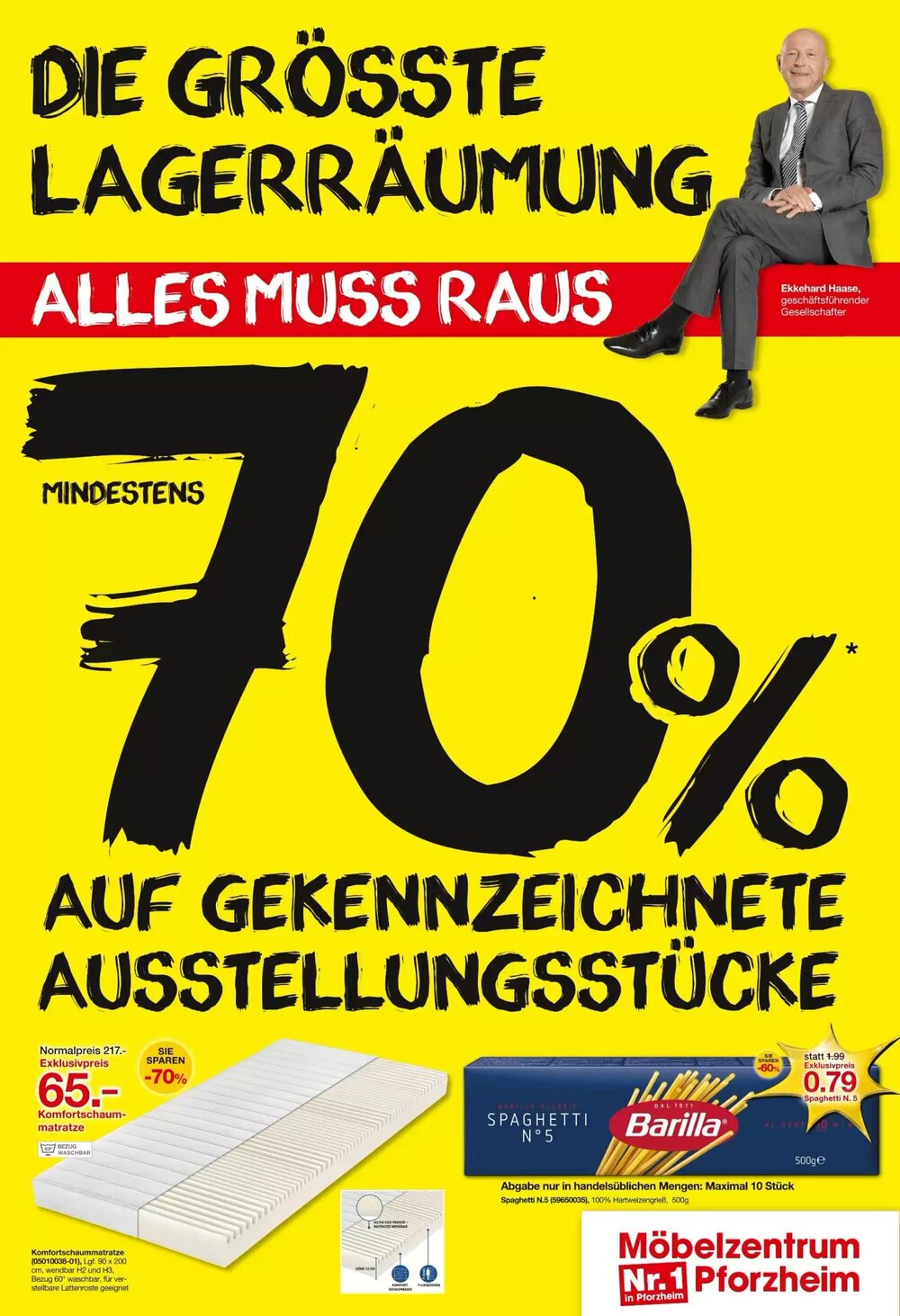 Möbelzentrum Pforzheim Prospekt (ab 22.11.2025) zum Blättern - Seite 1