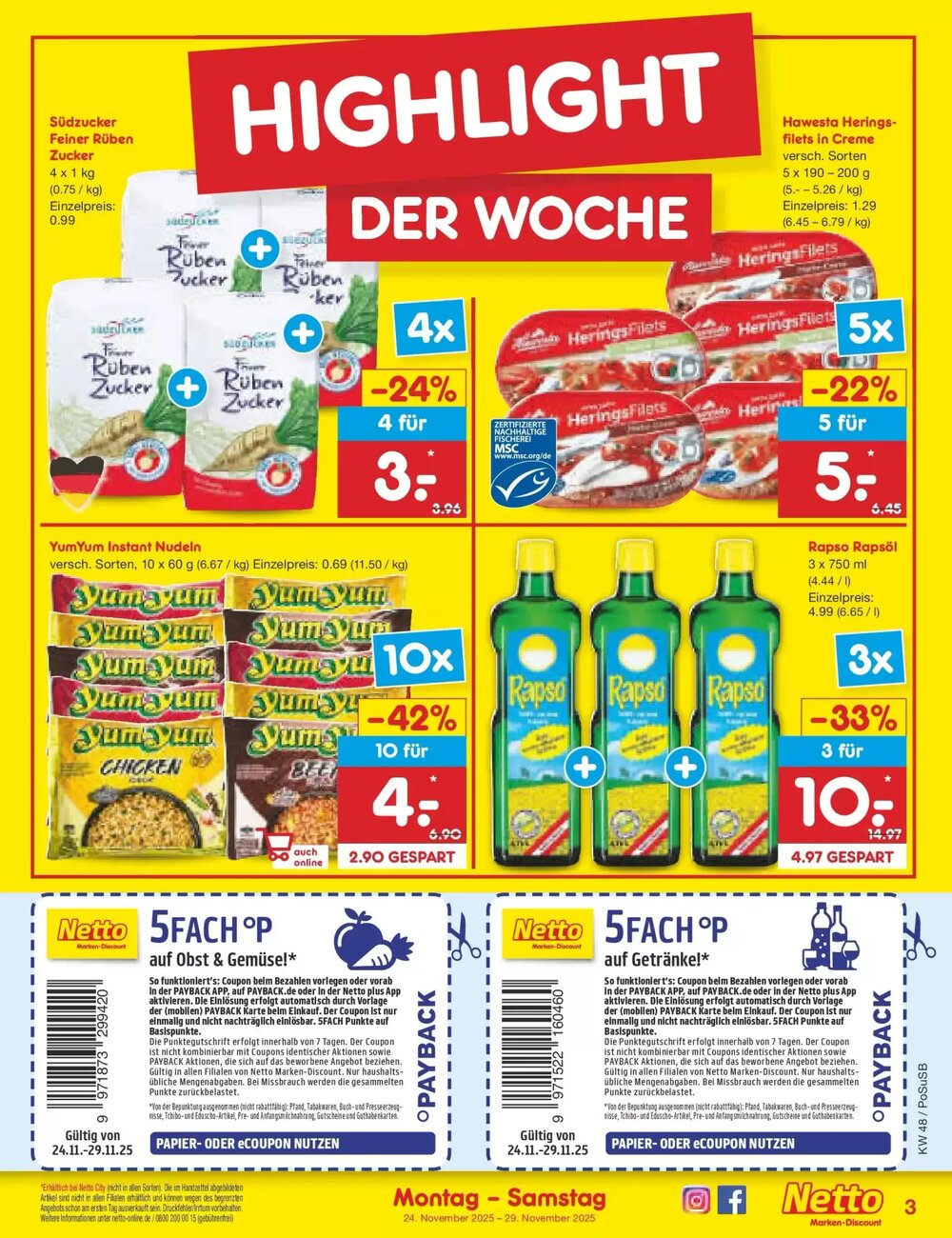 Netto Marken-Discount Prospekt (ab 23.11.2025) zum Blättern - Seite 3