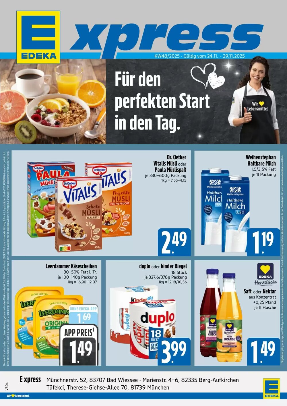 Edeka Xpress Prospekt (ab 23.11.2025) zum Blättern - Seite 1