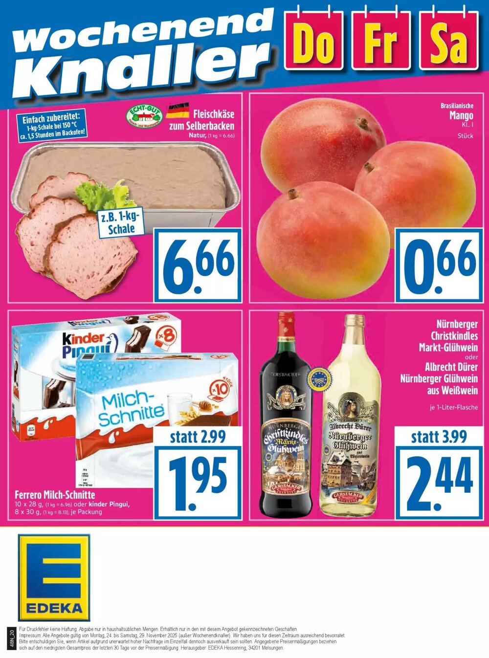 EDEKA Hahner Prospekt (ab 23.11.2025) zum Blättern - Seite 22