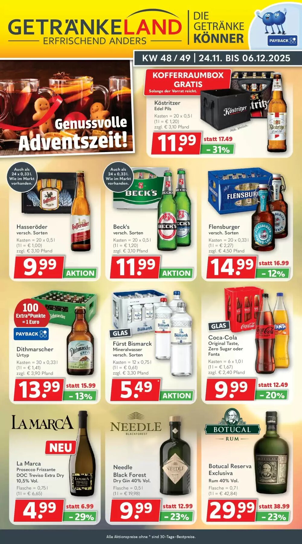 Getränkeland Prospekt (ab 23.11.2025) zum Blättern - Seite 1