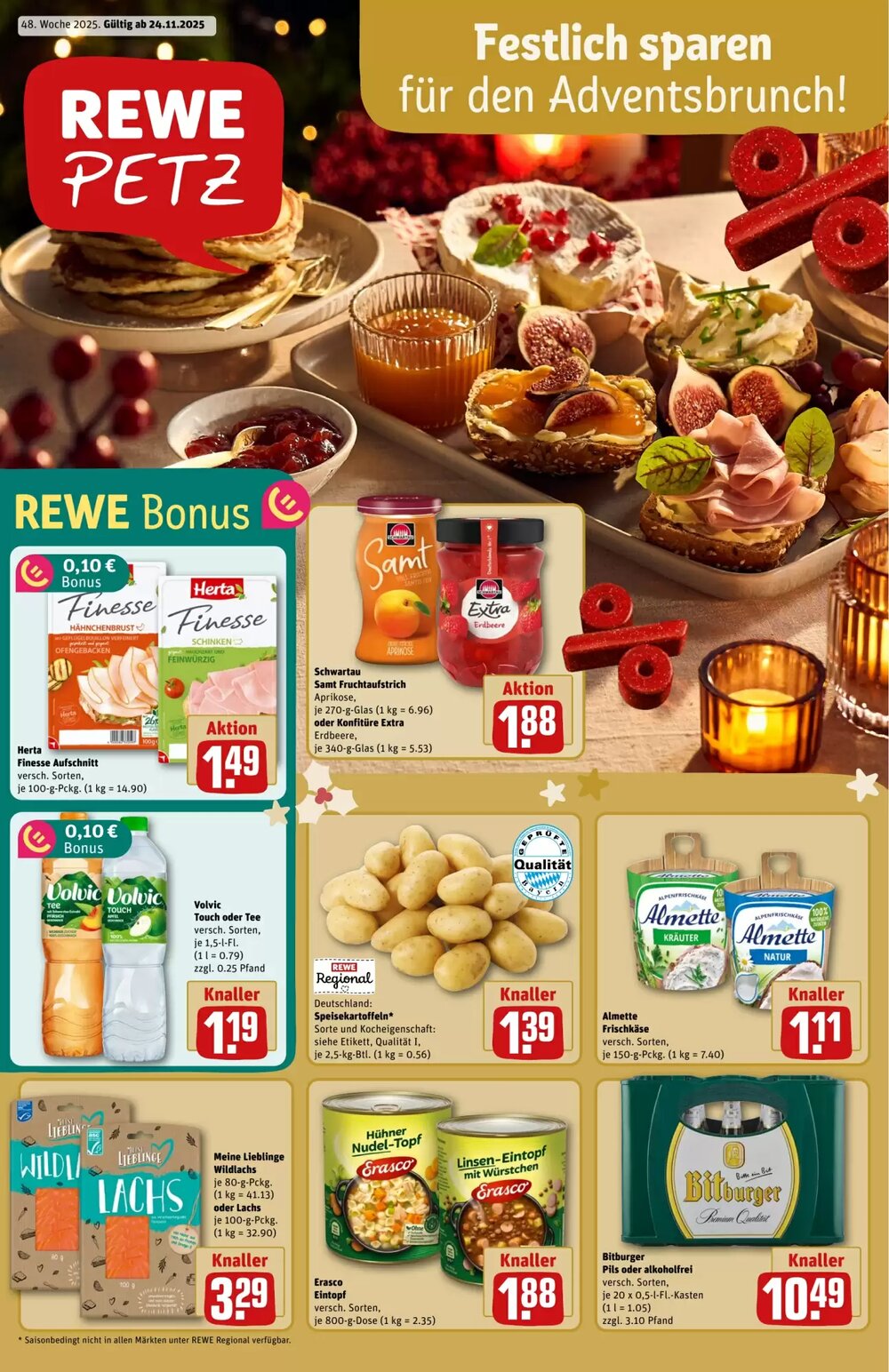 REWE PETZ Prospekt (ab 23.11.2025) zum Blättern - Seite 1