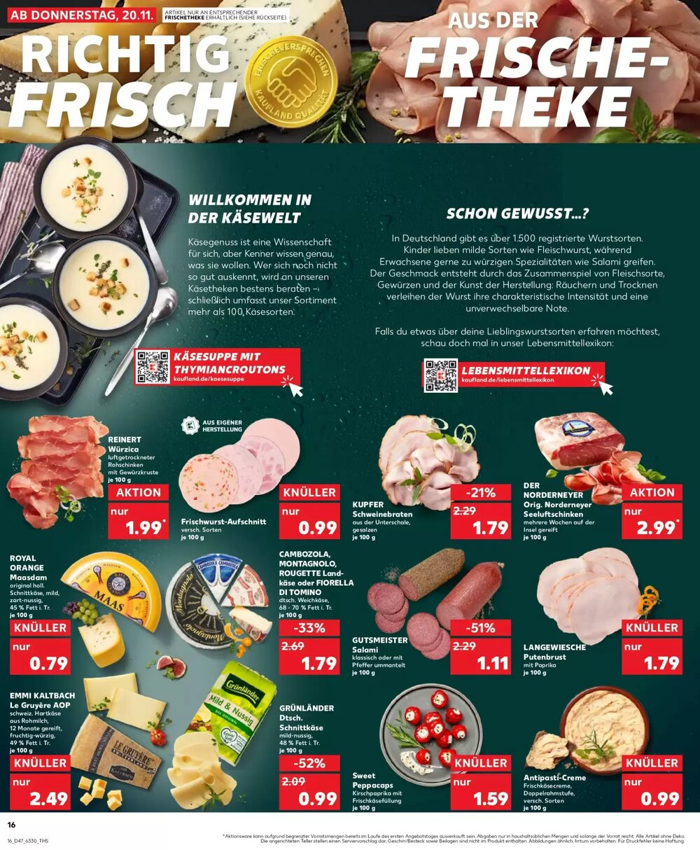 Kaufland Prospekt (ab 23.11.2025) zum Blättern - Seite 16