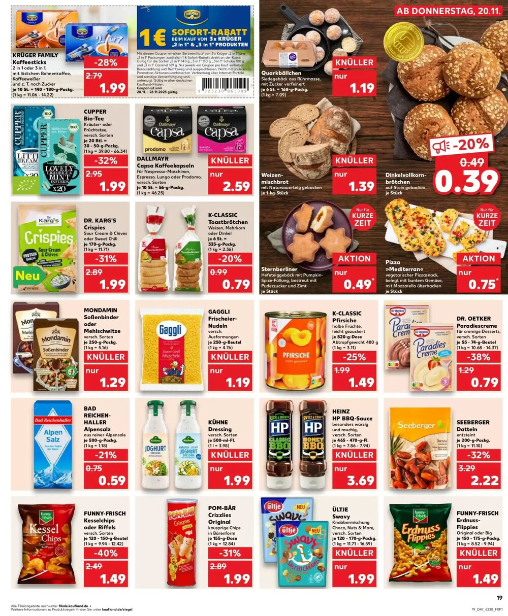 Kaufland Prospekt (ab 23.11.2025) zum Blättern - Seite 19