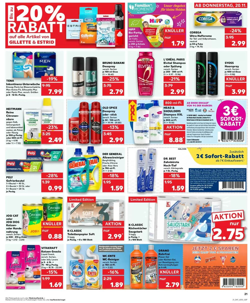 Kaufland Prospekt (ab 23.11.2025) zum Blättern - Seite 21