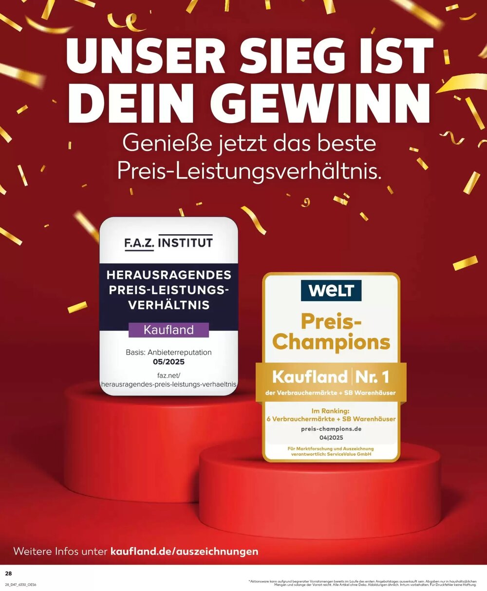 Kaufland Prospekt (ab 23.11.2025) zum Blättern - Seite 28