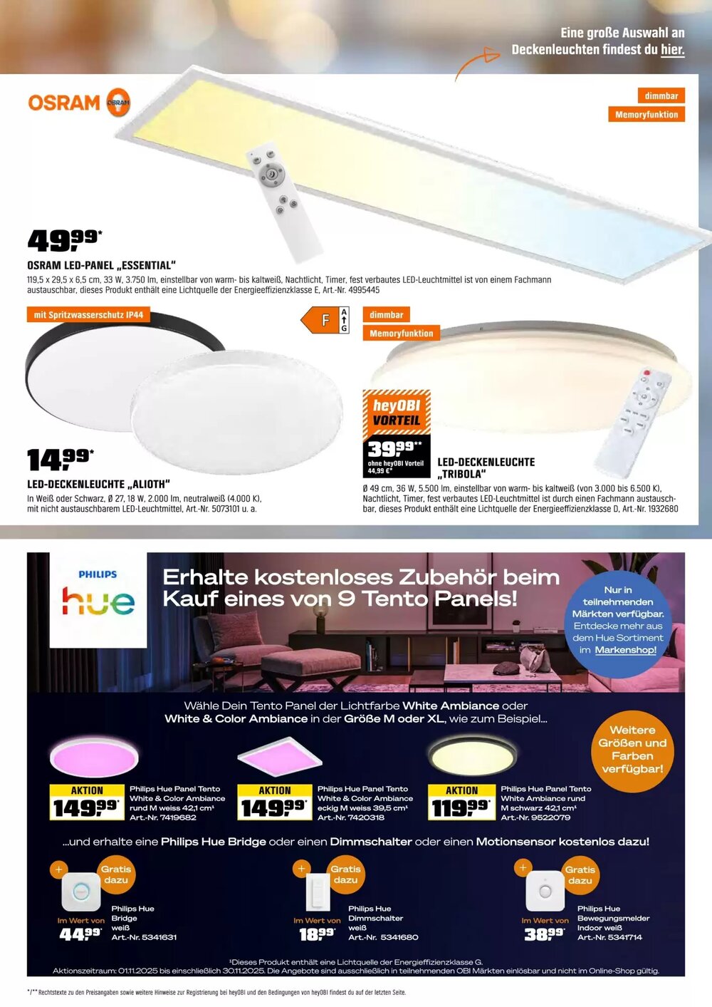OBI Prospekt (ab 24.11.2025) zum Blättern - Seite 19