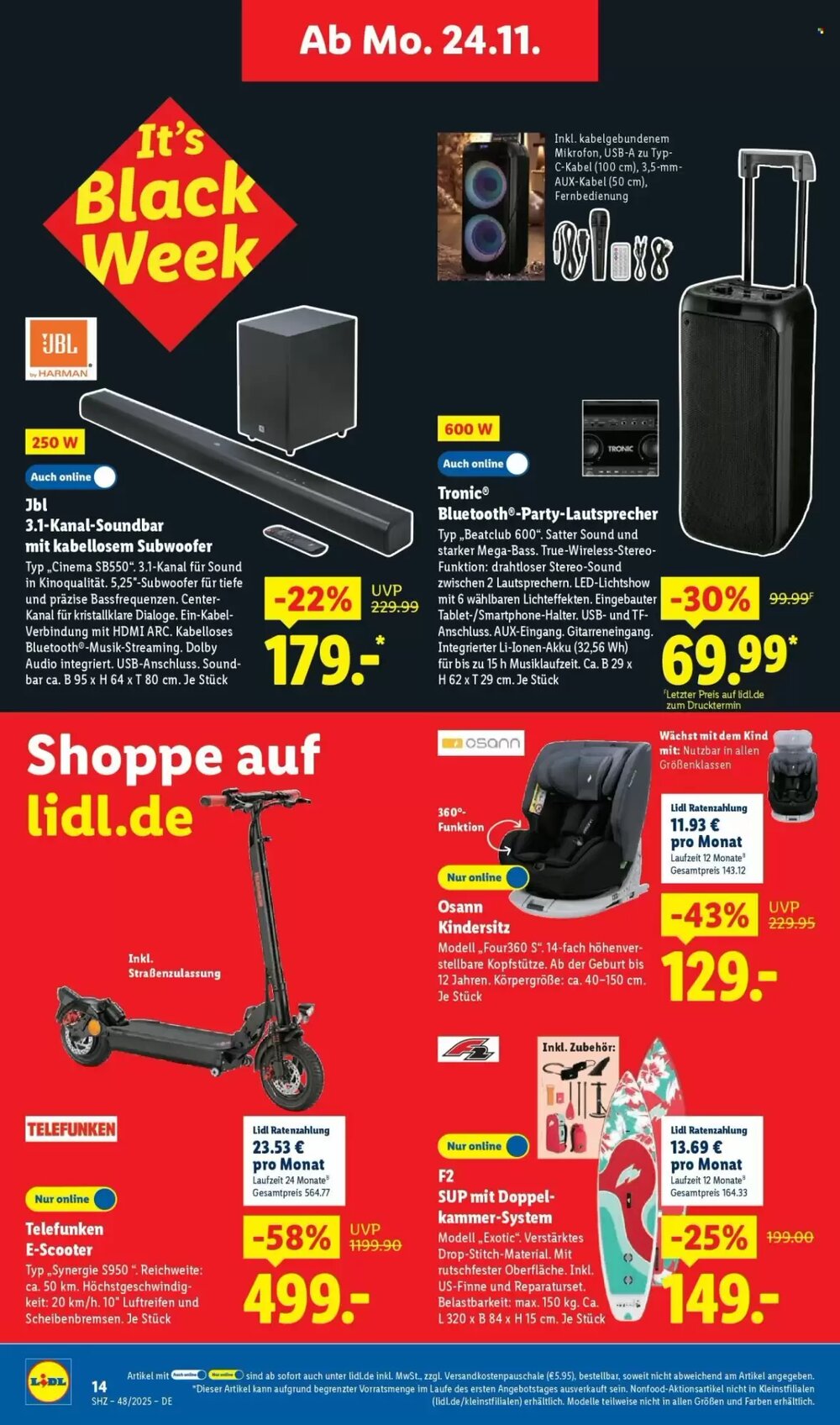 Lidl Prospekt (ab 24.11.2025) zum Blättern - Seite 14