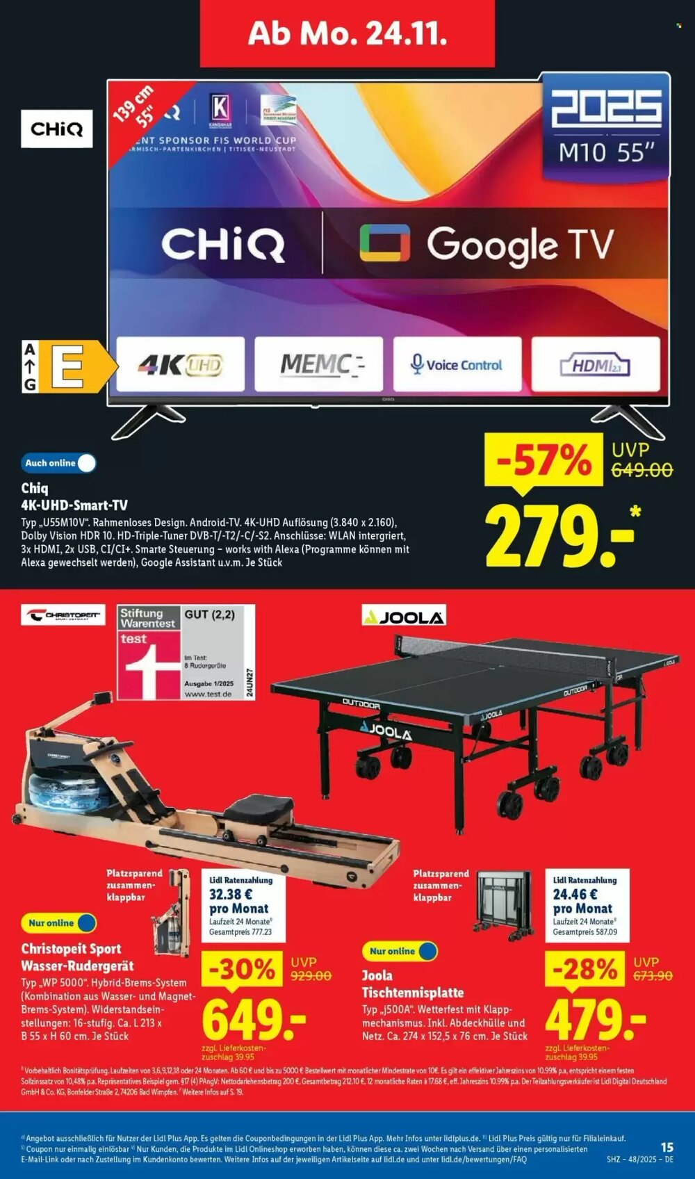 Lidl Prospekt (ab 24.11.2025) zum Blättern - Seite 15