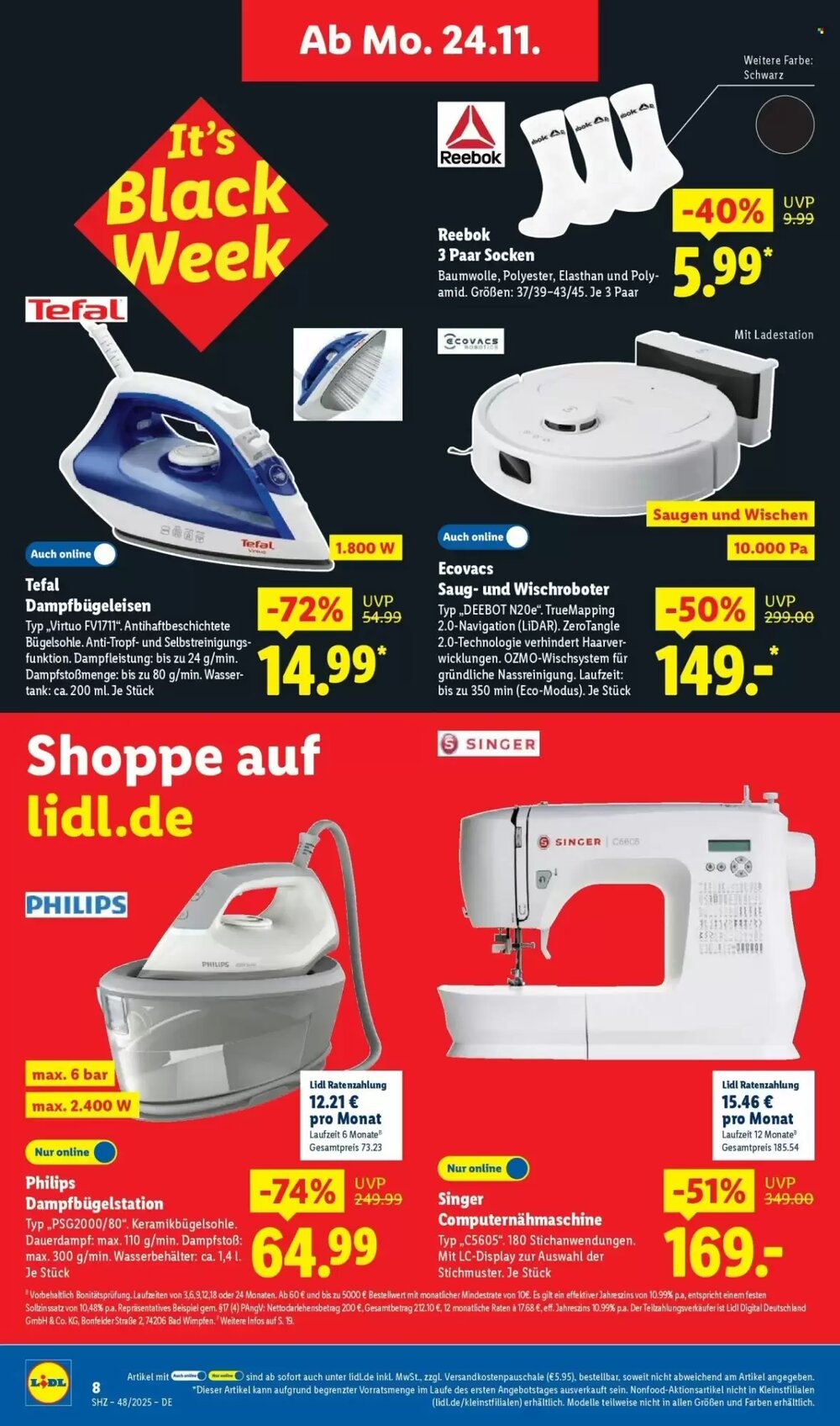 Lidl Prospekt (ab 24.11.2025) zum Blättern - Seite 8