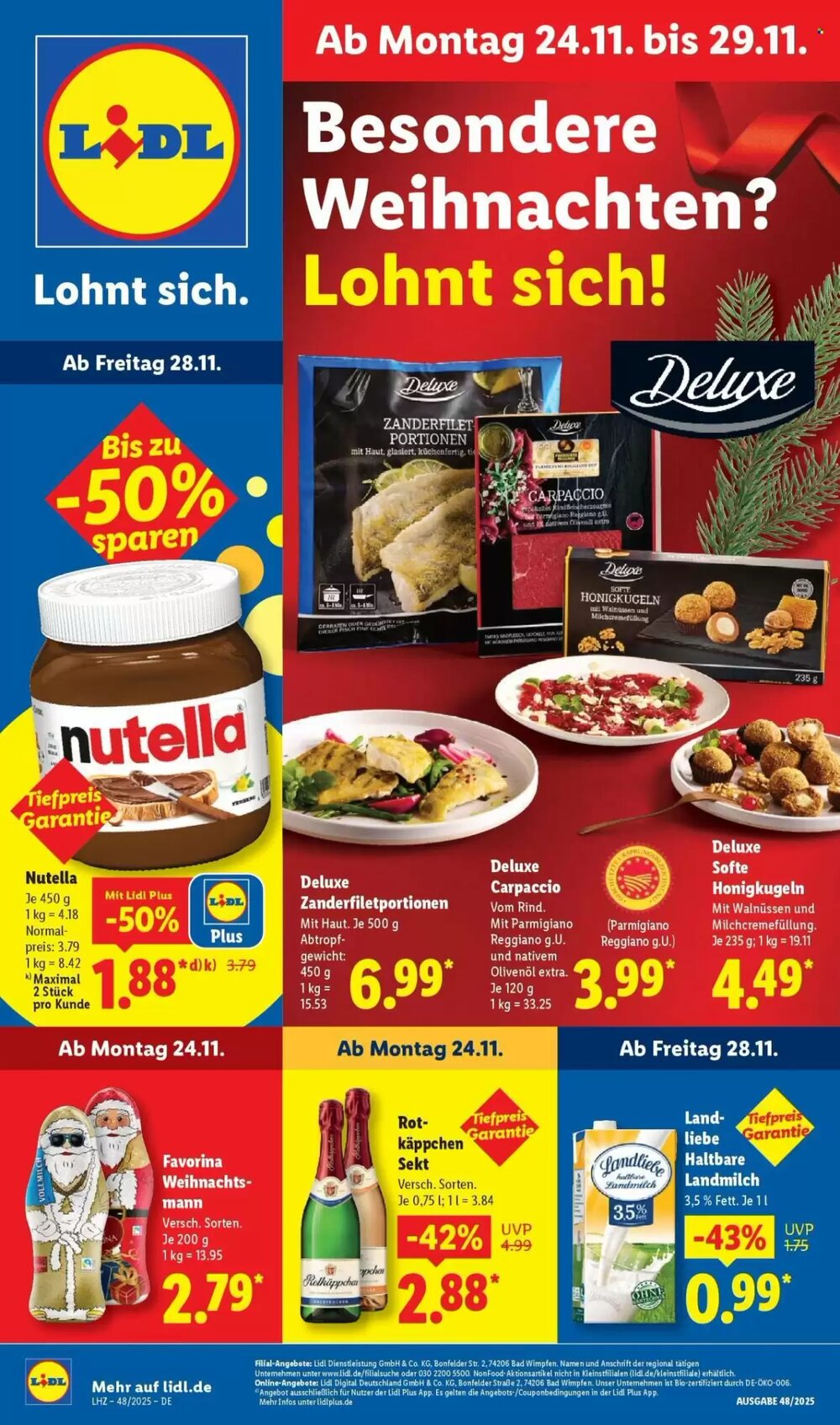 Lidl Prospekt (ab 24.11.2025) zum Blättern - Seite 1