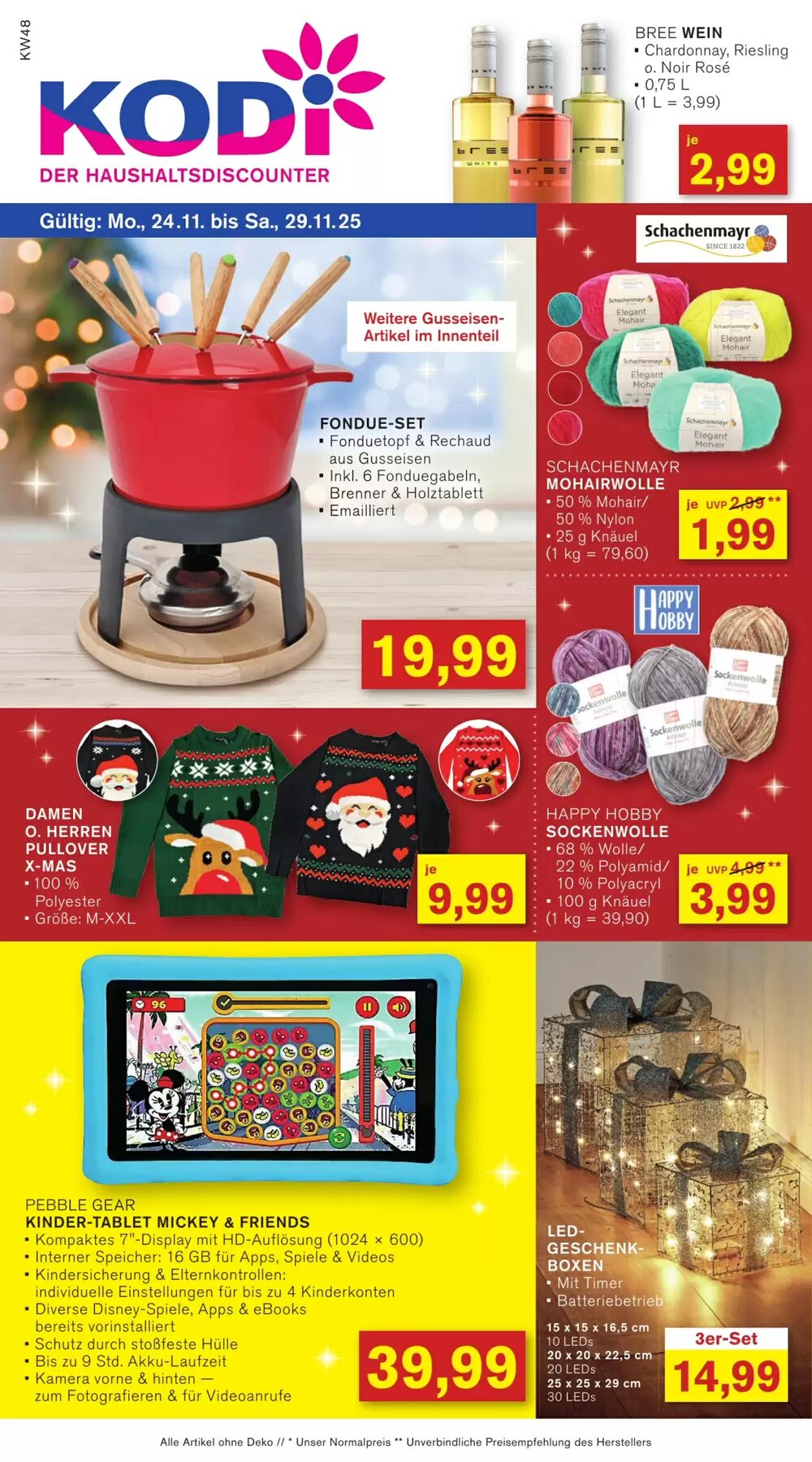 KODi Prospekt (ab 24.11.2025) zum Blättern - Seite 1