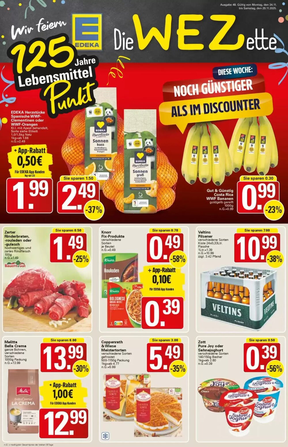 WEZ Prospekt (ab 24.11.2025) zum Blättern - Seite 1