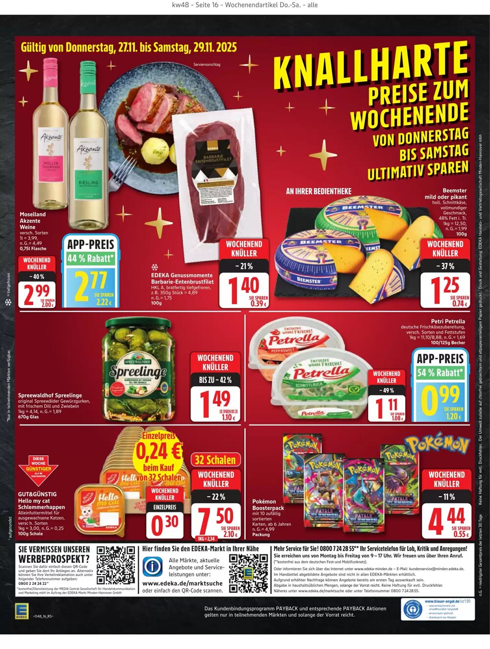 Edeka Prospekt (ab 24.11.2025) zum Blättern - Seite 16