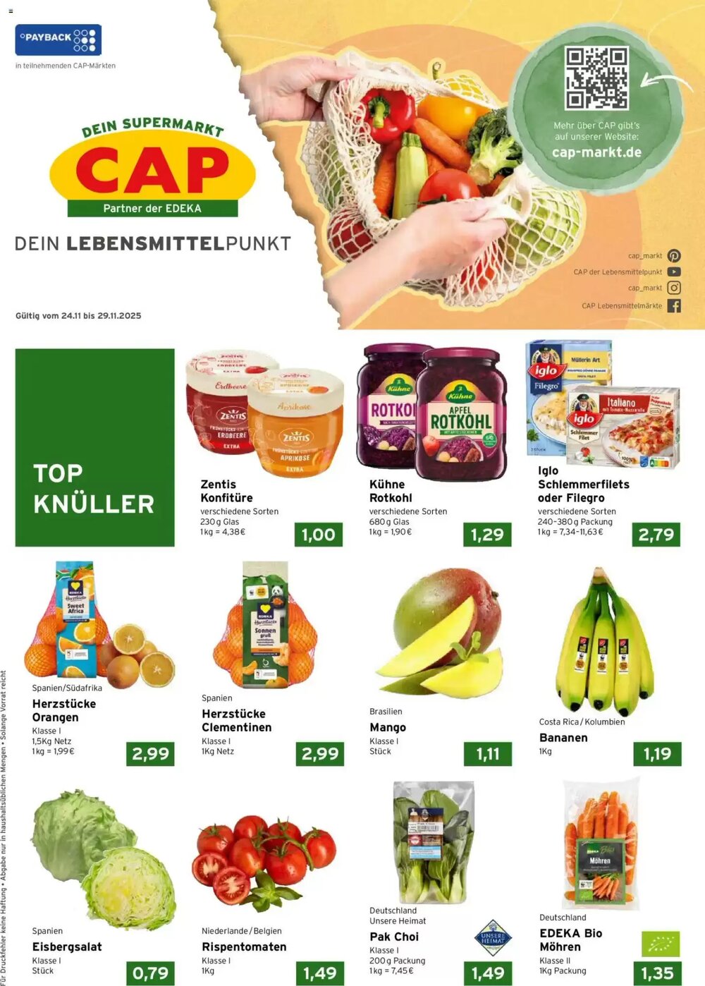 CAP Markt Prospekt (ab 24.11.2025) zum Blättern - Seite 1