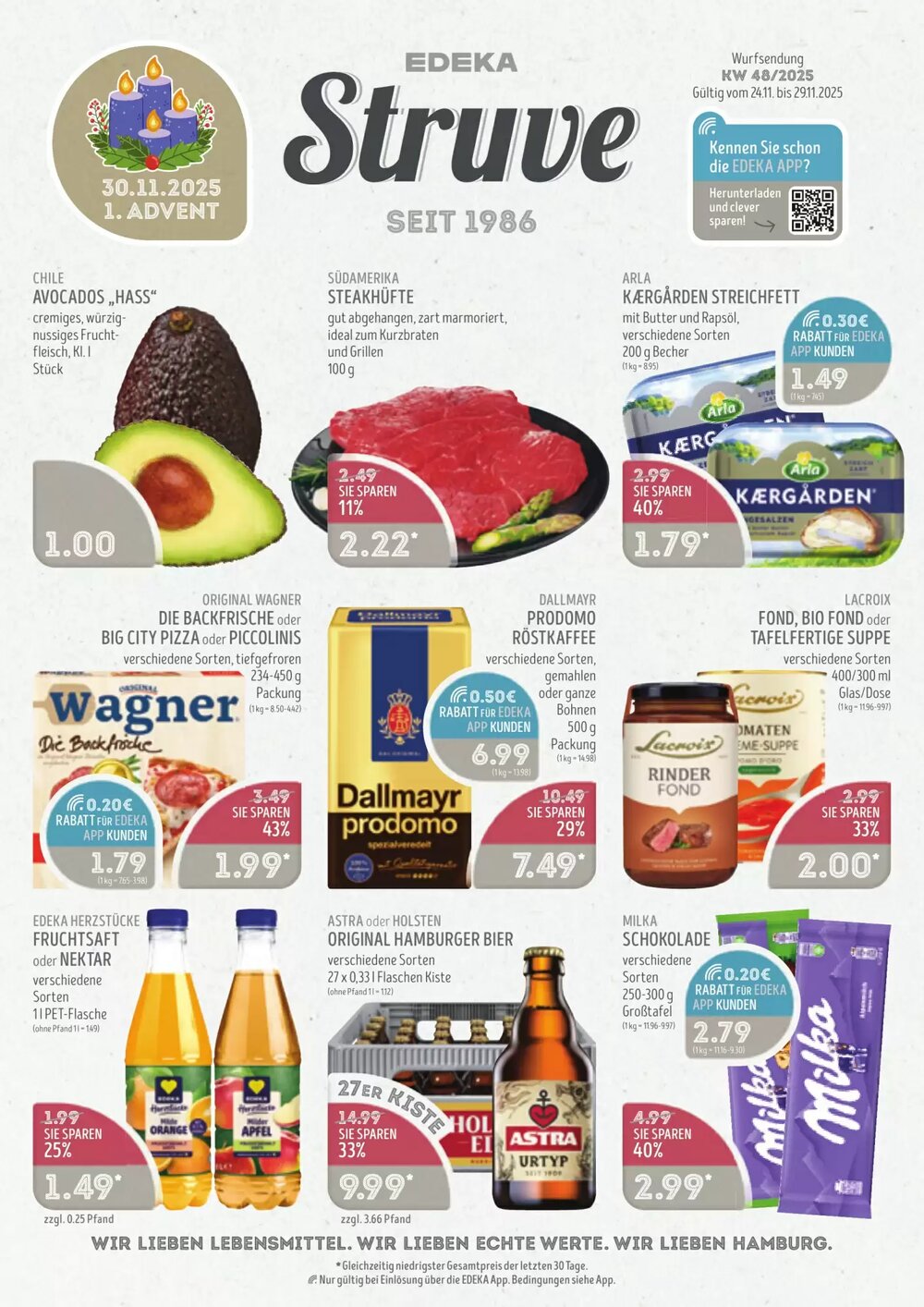 Edeka Struve Prospekt (ab 24.11.2025) zum Blättern - Seite 1