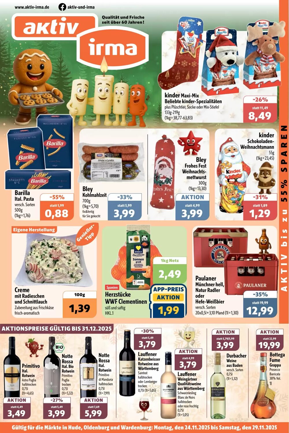 Aktiv Irma Prospekt (ab 24.11.2025) zum Blättern - Seite 1