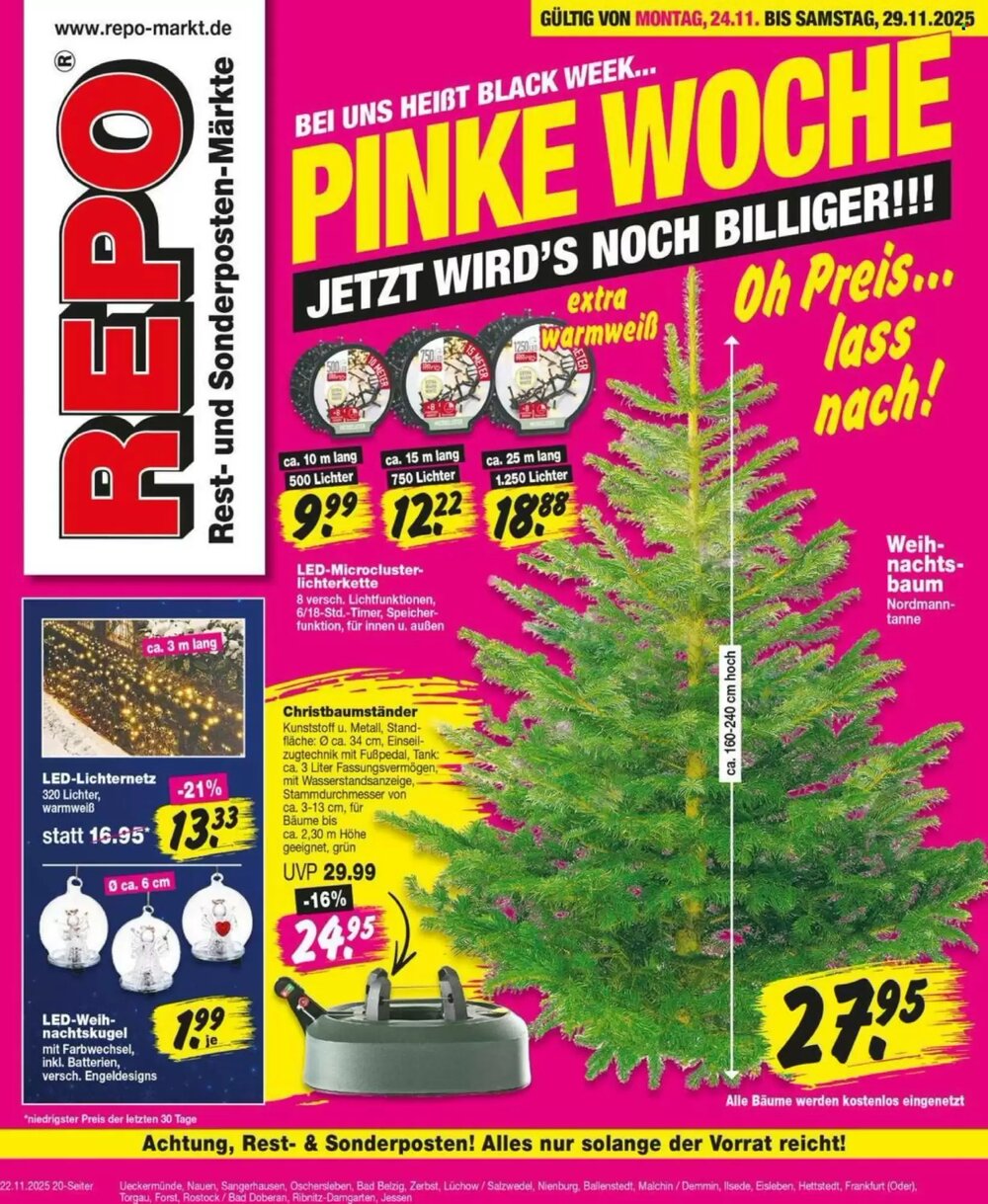 Repo Markt Prospekt (ab 24.11.2025) zum Blättern - Seite 1