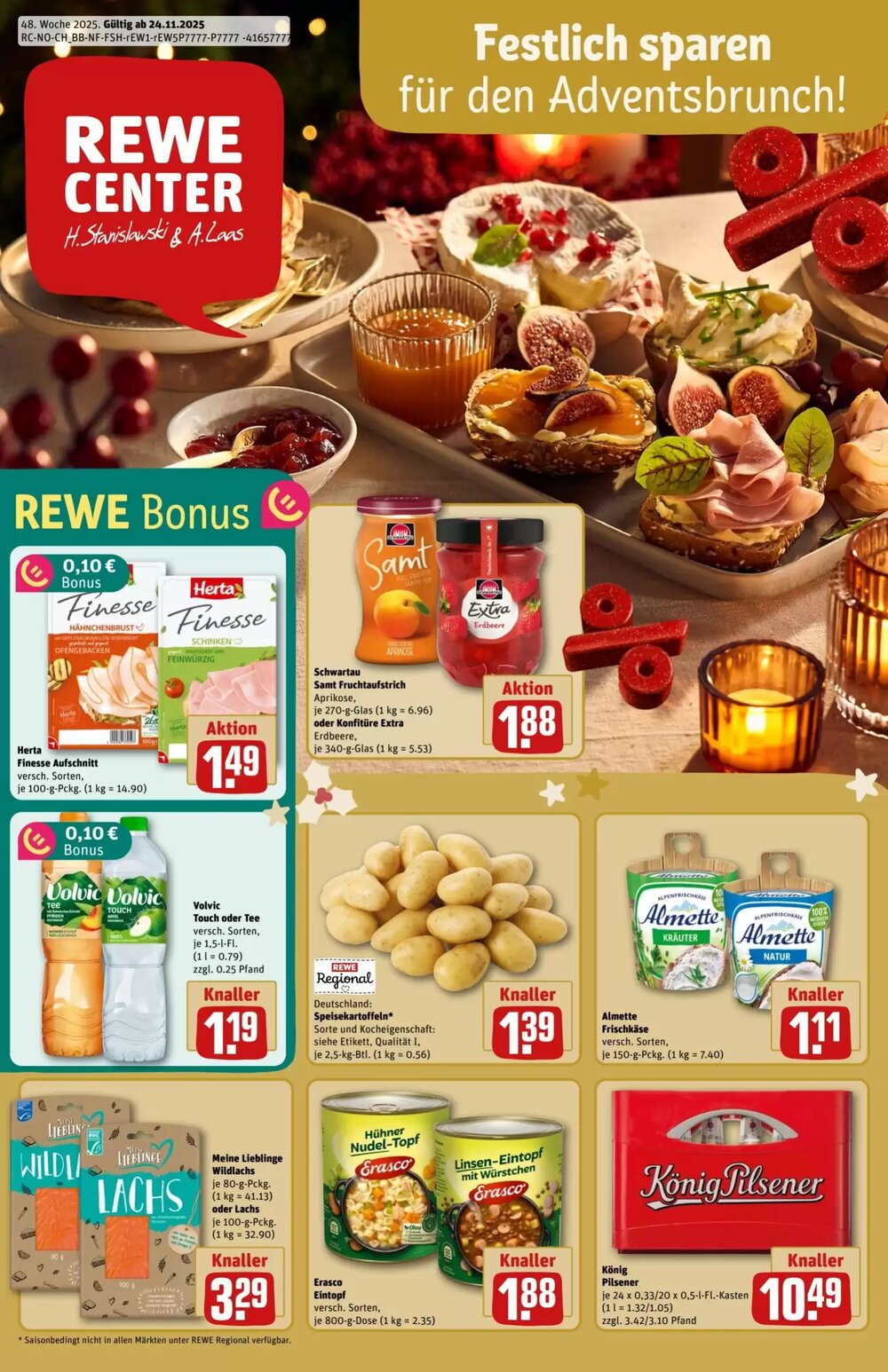 REWE Center Prospekt (ab 24.11.2025) zum Blättern - Seite 1