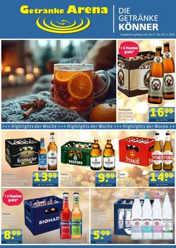 Getränke Arena Prospekt (ab 24.11.2025) zum Blättern