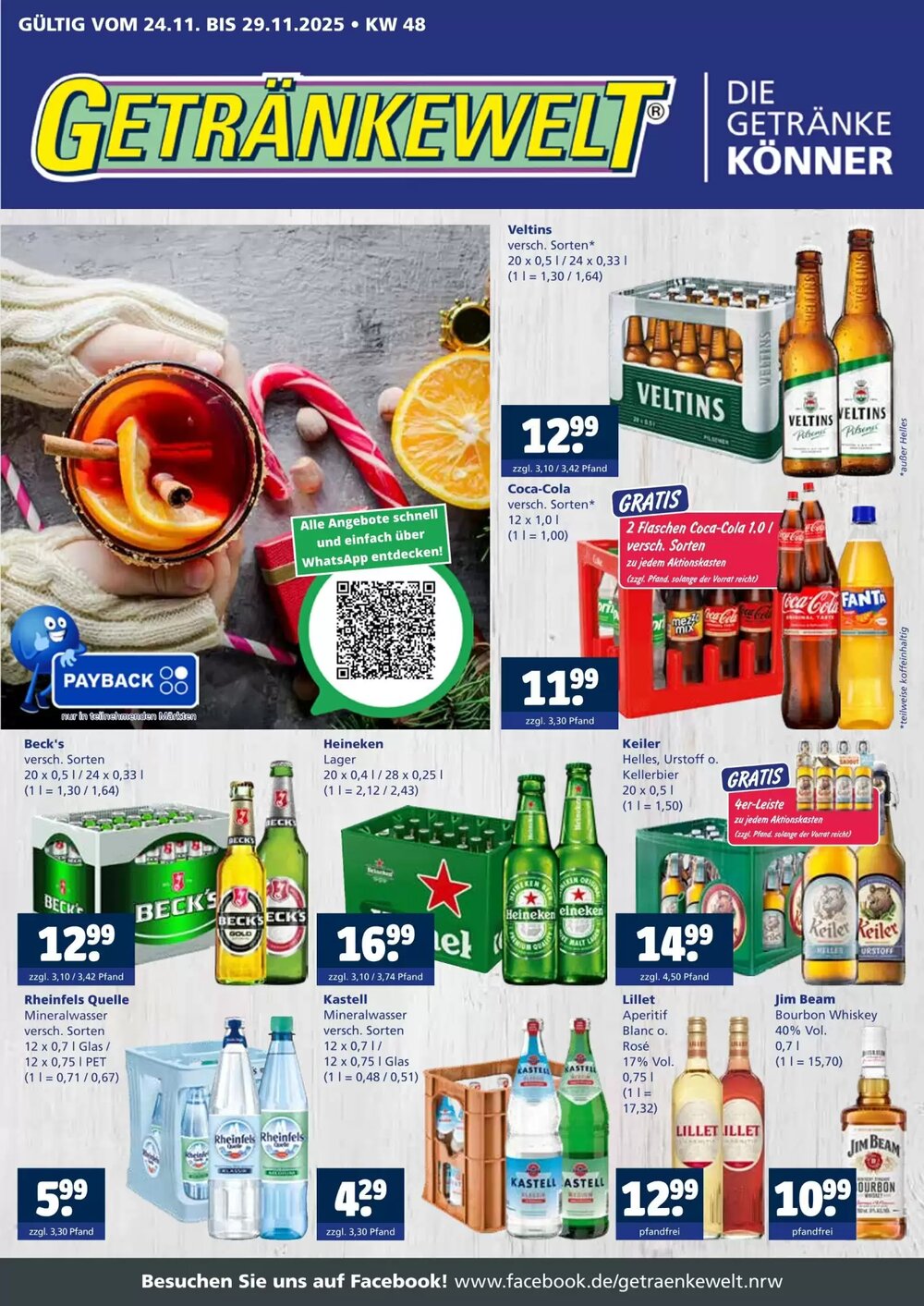 Getränkewelt Prospekt (ab 24.11.2025) zum Blättern - Seite 1