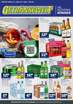 Getränkewelt Prospekt (ab 24.11.2025) zum Blättern
