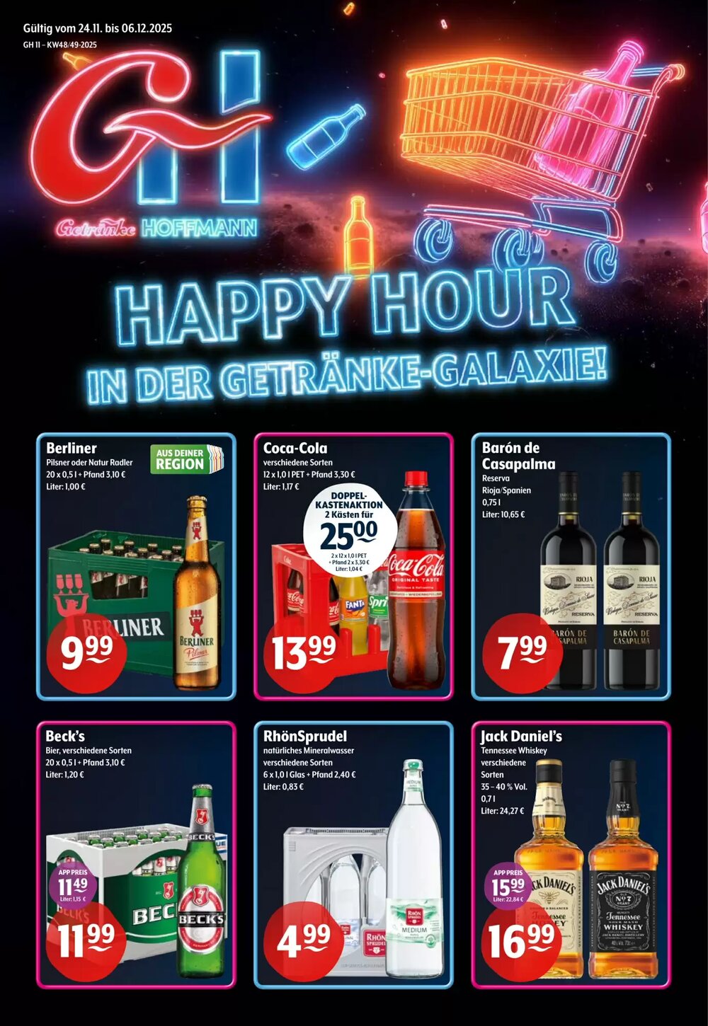 Getränke Hoffmann Prospekt (ab 24.11.2025) zum Blättern - Seite 1
