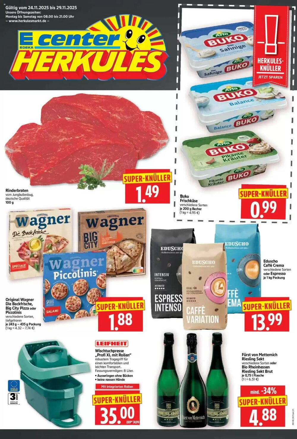 Edeka Herkules Prospekt (ab 24.11.2025) zum Blättern - Seite 1