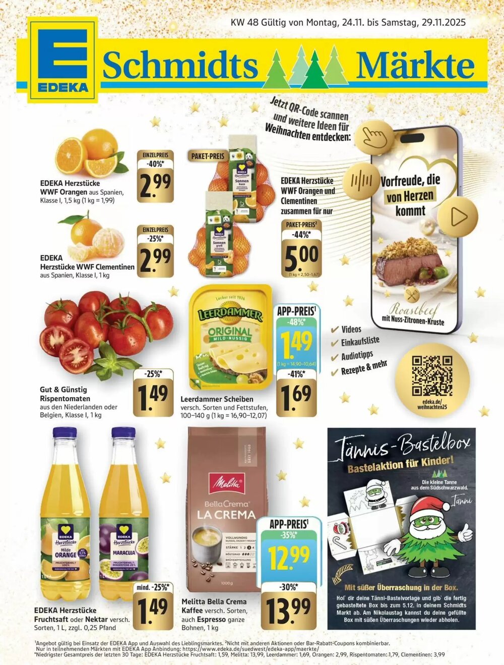 Schmidt's Märkte Prospekt (ab 24.11.2025) zum Blättern - Seite 1