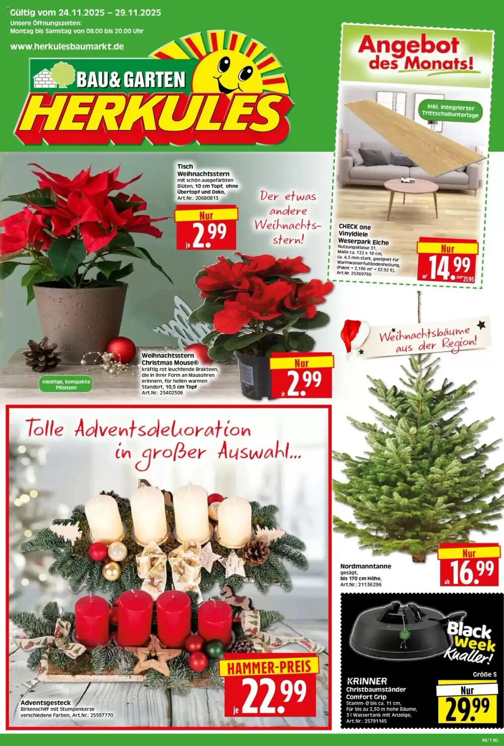 Edeka Herkules Prospekt (ab 24.11.2025) zum Blättern - Seite 1