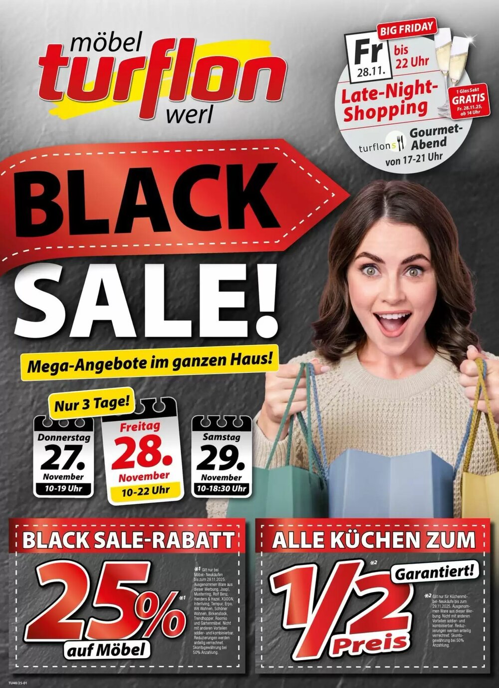 Möbel Turflon Prospekt (ab 25.11.2025) zum Blättern - Seite 1