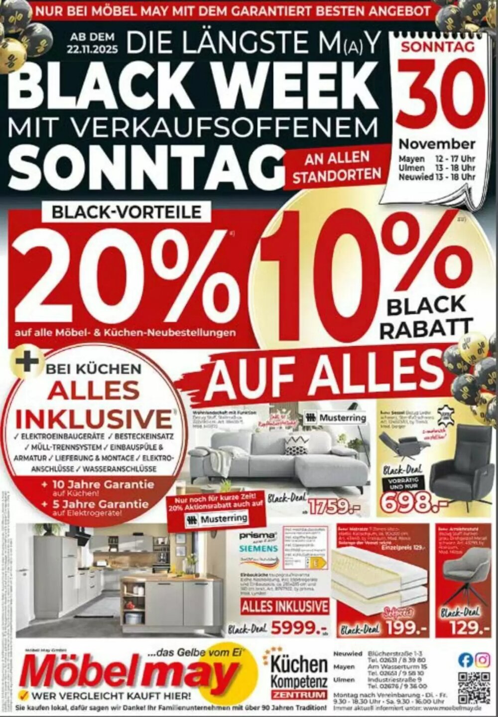 Möbel May Prospekt (ab 25.11.2025) zum Blättern - Seite 1