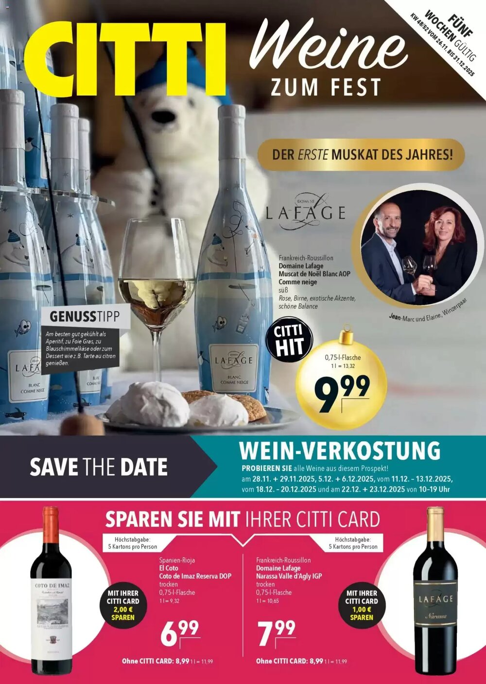 CITTI Markt Prospekt (ab 26.11.2025) zum Blättern - Seite 1