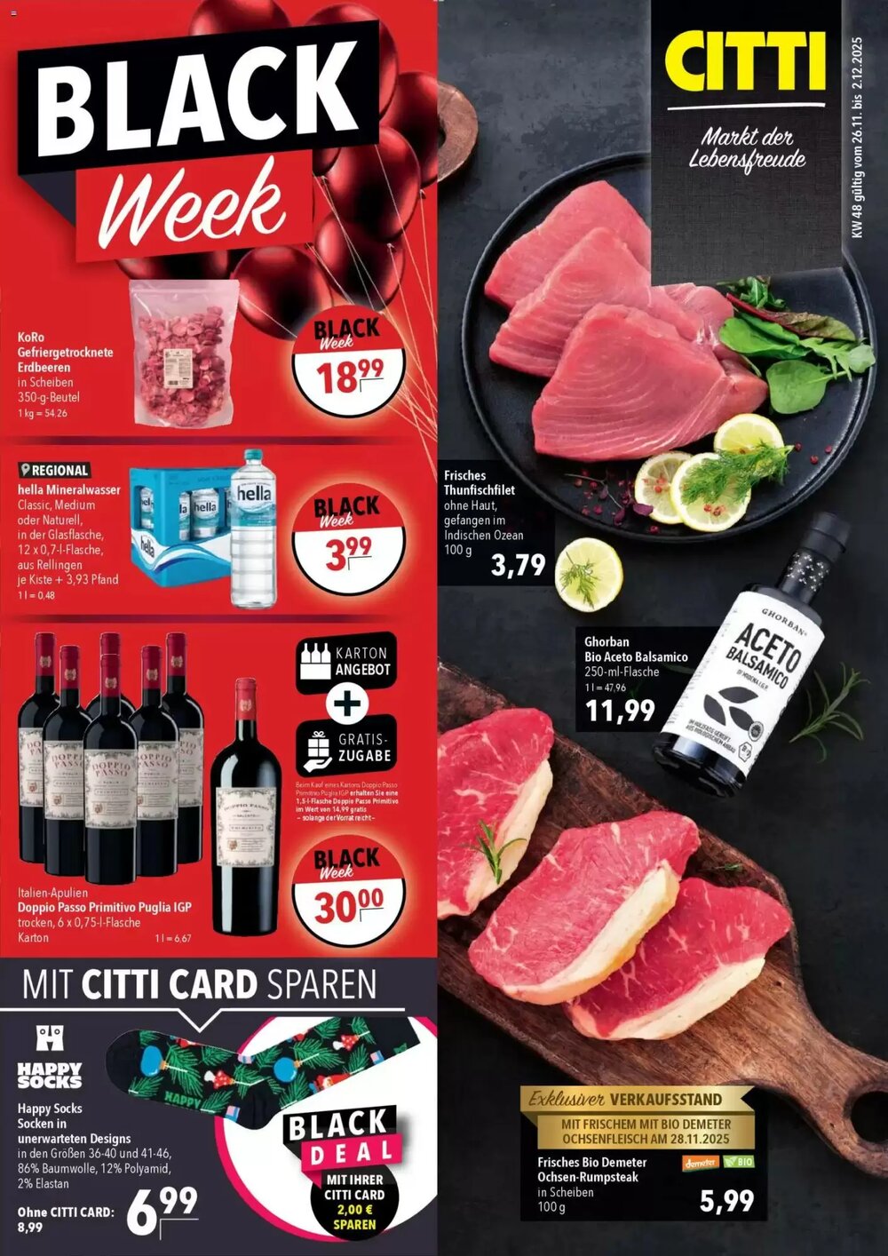 CITTI Markt Prospekt (ab 26.11.2025) zum Blättern - Seite 1