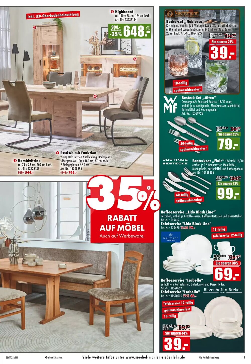 Möbel Mahler Prospekt (ab 26.11.2025) zum Blättern - Seite 13
