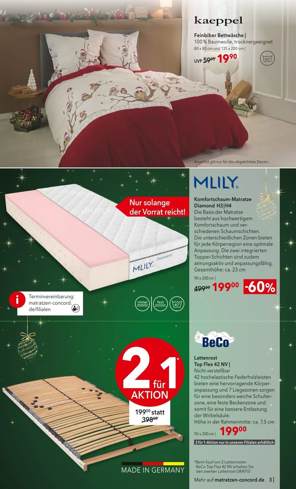 Matratzen Concord Prospekt (ab 26.11.2025) zum Blättern - Seite 3