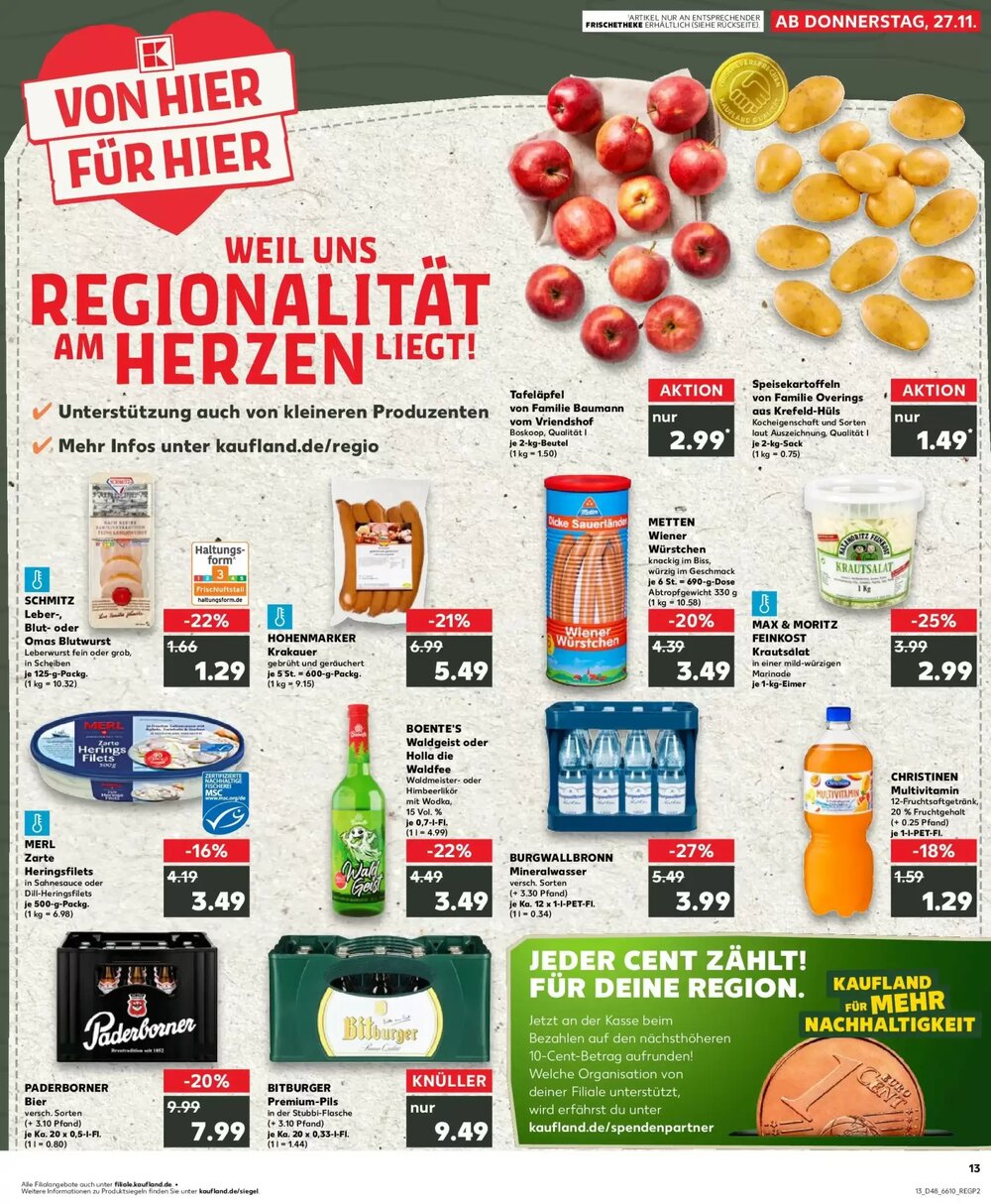 Kaufland Prospekt (ab 26.11.2025) zum Blättern - Seite 1