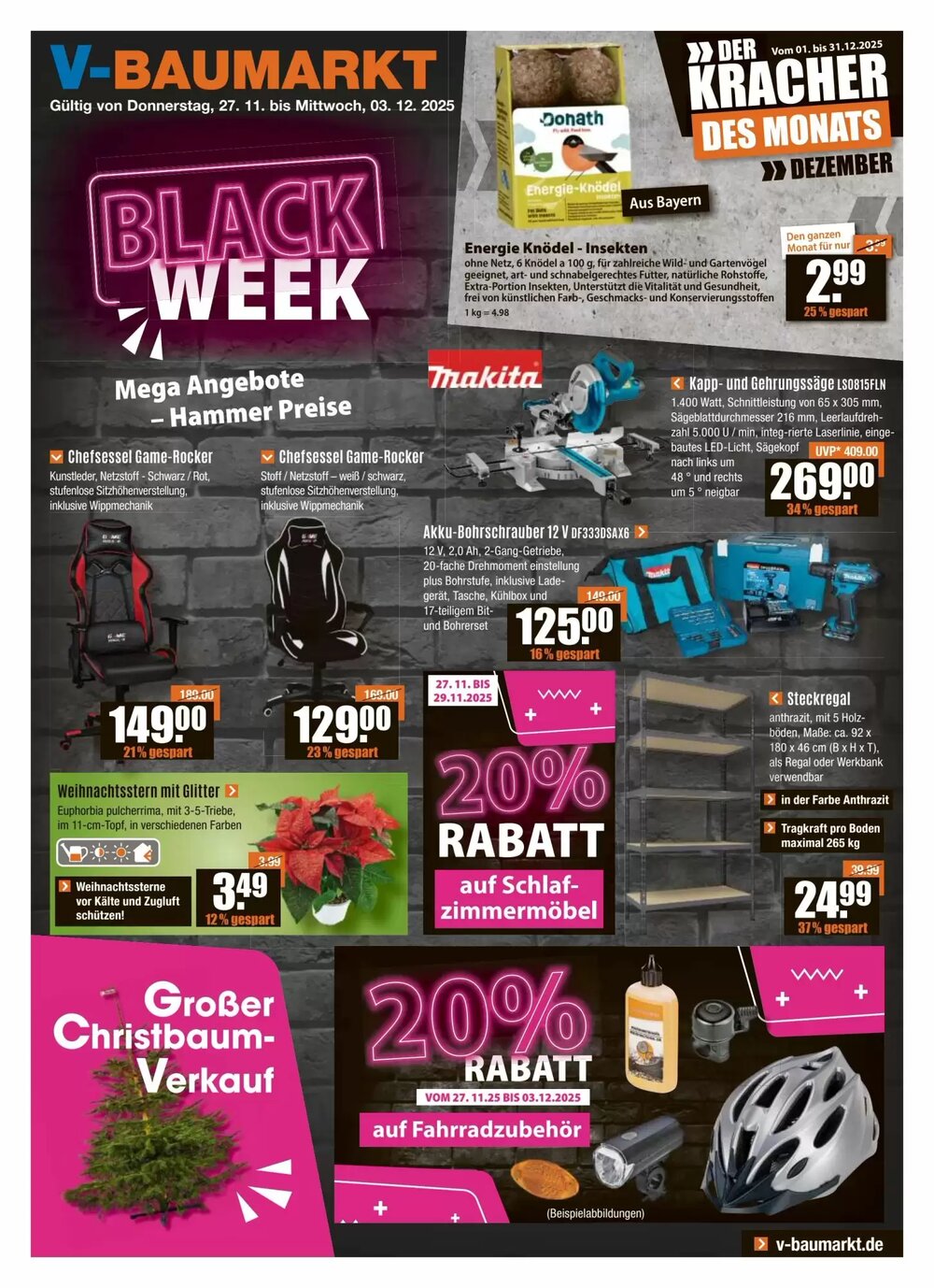 V Baumarkt Prospekt (ab 27.11.2025) zum Blättern - Seite 1